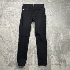 Just Black Denim Womens Black Low Rise Skinny Jeans Made in USA Size 26 SF859